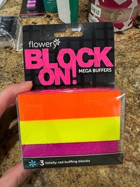 BLOCK ON! Neon Orange, Neon Yellow & Hot Pink Mega Buffers - 3 Pack